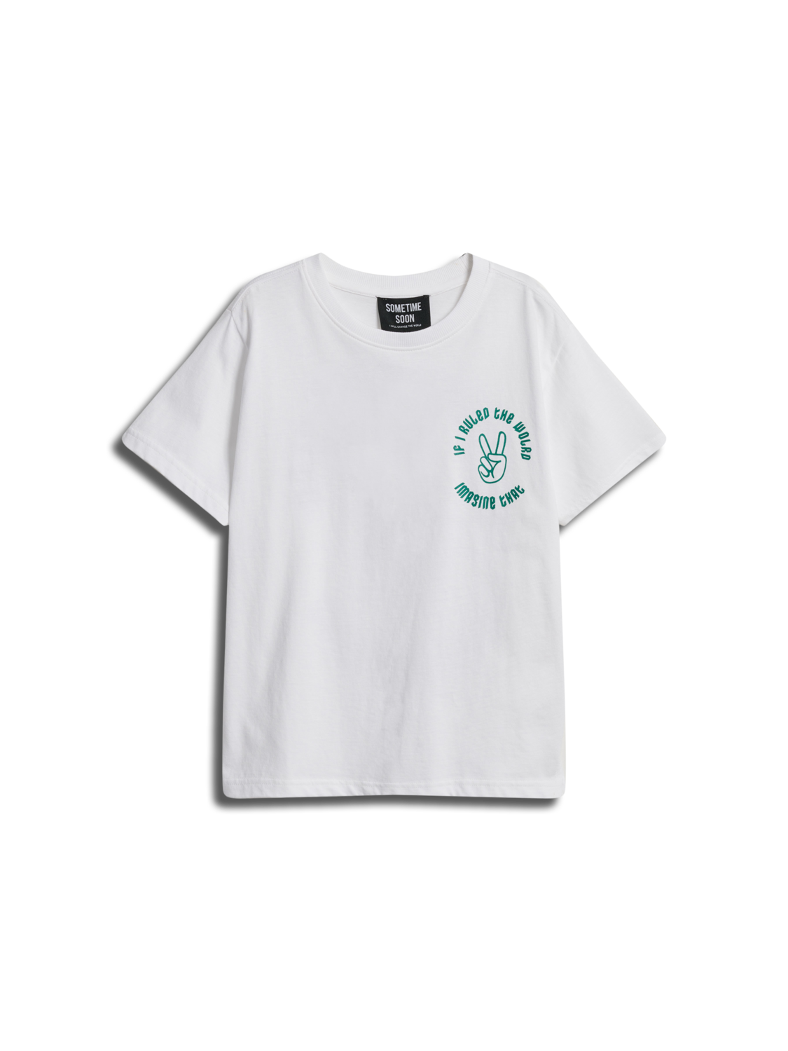 stsCROWN T-SHIRT S/S, BRIGHT WHITE, packshot